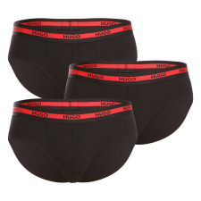 3PACK férfi slipek HUGO fekete (50492378 002) M férfi alsó