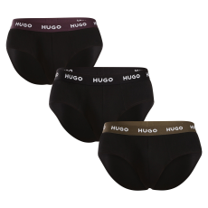  3PACK férfi slipek HUGO fekete (50517879 989) L