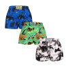  3PACK gyermek bő szárú boxeralsók Styx art klasszikus gumipánt többszínű (3J14779) 4-5 éves