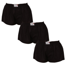  3PACK női bő szárú boxeralsók Styx klasszikus gumipánt fekete (3K0960) M női alsó