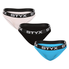 3PACK női bugyi Styx sportos gumipánt többszínű (3IK96019) M bugyi, női alsó
