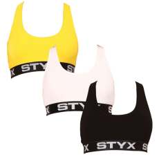  3PACK női sportmelltartóStyx többszínű (3IP09018) S