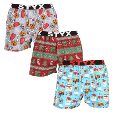  3PACK Tarka Férfi boxeralsó art Styx sport gumi (3B16826) M