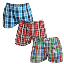 3PACK tarka férfi klasszikus boxeralsó Styx klasszikus gumi (3A103456) L férfi alsó