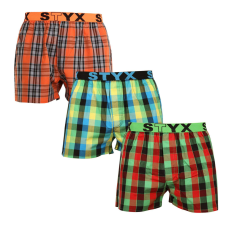 3PACK Tarka férfi klasszikus boxeralsó Styx sport gumi (3B092638) XL férfi alsó