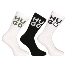 3PACK tarka hosszú HUGO zokni (50518606 100) L férfi zokni