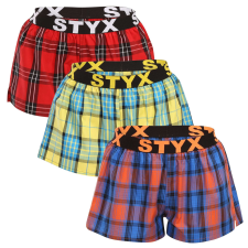 3PACK tarka női boxeralsó Styx sport gumi (3T10236) M női alsó