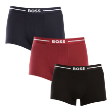  3PACK többszínű BOSS férfi boxeralsó (50517833 972) L