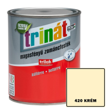 420 KRÉM - TRINÁT MAGASFÉNYŰ ZOMÁNCFESTÉK - 1 L zománcfesték