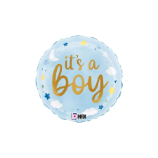 45 cm-es It&amp;- 039;s a Boy felhős fólia lufi party kellék