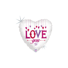 46 cm-es Love You fólia lufi party kellék