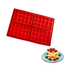 4 adagos szilikon gofri, waffel sütőforma sütés és főzés