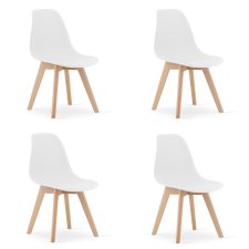  4 darabos KITO étkezőszék készlet, fehér bútor