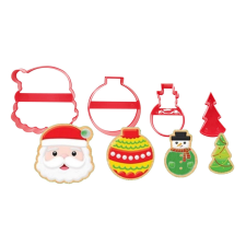  4 darabos műanyag süteménykiszúró – Karácsonyi minta sütés és főzés