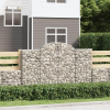  4 db íves horganyzott vas gabion kosár 200x30x120/140 cm