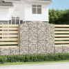  4 db íves horganyzott vas gabion kosár 200x30x200/220 cm