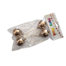  4 db rosegold gömb beszúró tortadísz 4 cm sütés és főzés