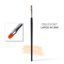  #4-es lapos zselé ecset AN4 műkörmös ecset