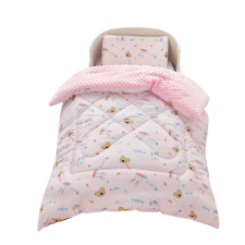  4 évszakos takaró kiságyhoz – Rózsaszín, állatos mintás, 100x120 cm, GH42210-h lakástextília