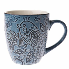 4-Home Bird kerámia bögre, 454 ml, kék bögrék, csészék