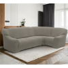 4-Home Denia multielasztikus sarokkanapéhuzat világosszürke, 340 - 540 cm x 60 - 110 cm