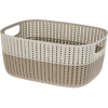 4-Home Duo műanyag kosár, krémszínű, 38 x 28,5 x 17,1 cm, krém
