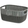 4-Home Duo műanyag kosár, szürke, 23,5 x 17,5 x 11,5 cm, szürke