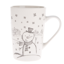 4-Home Hóember karácsonyi porcelánbögre, 435 ml bögrék, csészék