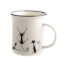 4-Home Játékos macskák porcelán bögre 310 ml bögrék, csészék