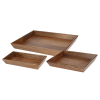 4-Home Melisa fából készült tálca készlet, 3 db