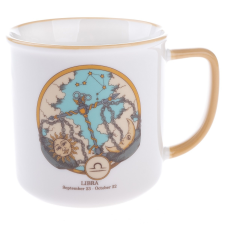 4-Home Mérleg csillagjegy porcelán bögre, 460 ml bögrék, csészék