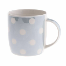 4-Home Pöttyös porcelán bögre 360 ml, kék bögrék, csészék