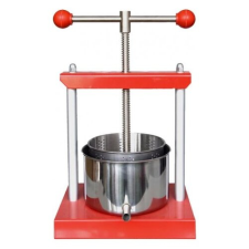 4-Home Rozsdamentes acél kézi gyümölcsprés, 6 l konyhai eszköz