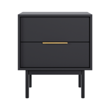 4-Home VIVALA éjjeliszekrény, fekete bútor