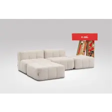  4 Teiliges Modulares Sofa – Beige bútor