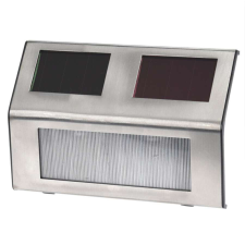  4db napelemes falra szerelhető LED Lámpa - ezüst kültéri világítás