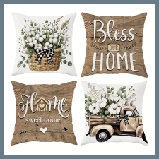  4db Vegyes mintás párnahuzat 40x40cm 601100124835446-40 lakástextília