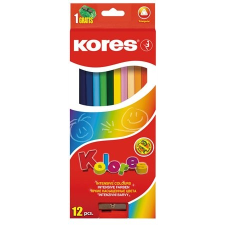 KORES TRIANGULAR színes ceruza, háromszögletű, 12 db/doboz színes ceruza