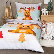 4Home Christmas reindeer pamut ágyneműhuzat, 140 x 200 cm, 70 x 90 cm lakástextília