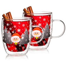 4Home Hot&Cool Mug Santa thermo pohár 270 ml,2 db bögrék, csészék
