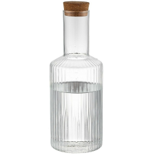 4Home Serve üvegkaraffa parafa dugóval , 1 l üdítős pohár