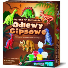 4M Dinoszaurusz gipszkiöntő készlet sötétben világító festékkel (3514) kreatív és készségfejlesztő
