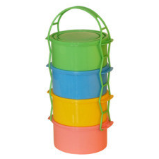  4R.Ételhordó 4X1L. Színes papírárú, csomagoló és tárolóeszköz