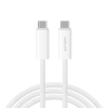 4smarts PremiumCord USB Type-C apa - USB Type-C apa Adat és töltő kábel - Fehér (1.5m) (4S540959)