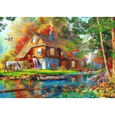 500 darabos puzzle - Házikó a folyó mellett puzzle, kirakós