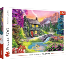 500 darabos puzzle - Hegyi idill puzzle, kirakós