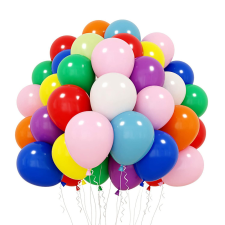 50 darabos latex lufi szett – 25 cm – Vegyes színekben party kellék