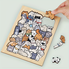  50db-os Fa Állatfigurás Puzzle puzzle, kirakós