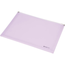 PANTA PLAST Irattartó tasak, A4, PP, cipzáras, talpas, PANTA PLAST, pasztell lila tasak