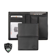  512777 002 Giorgio Carelli pénztárca bőr fekete pénztárca